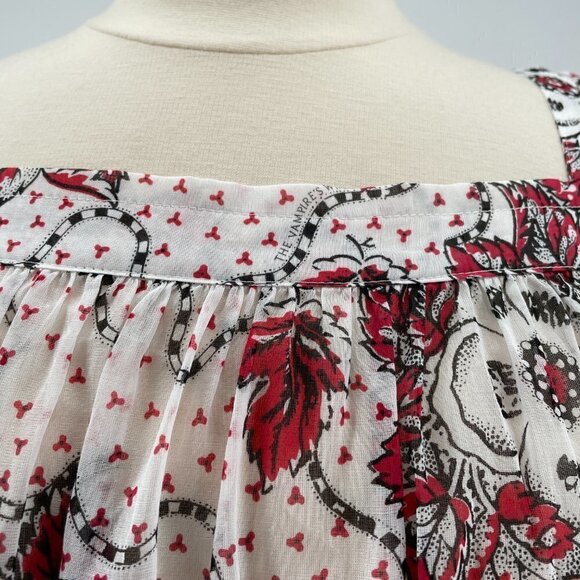 NWT The Vampire's Wife The Guardian Meadow Rose Print Poplin Maxi Dress US12 - Picture 9 of 16